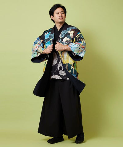 Kaya x Suzuki Hyottoko Reversible Haori Cardigans & Outerwear by Kaya - Ametsuchi