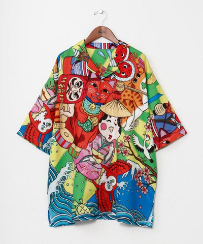 Kaya x Suzuki Hyottoko Shirt Tops by Kaya - Ametsuchi