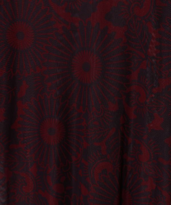 KATAUTSUSHI - Sheer Floral Inner Top