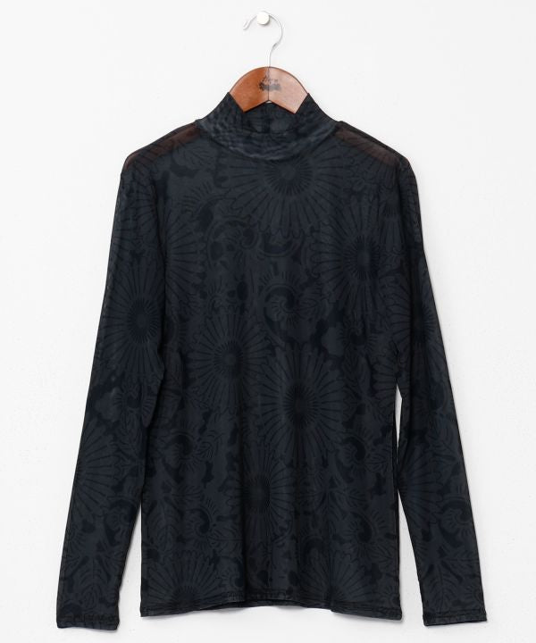 KATAUTSUSHI - Sheer Floral Inner Top