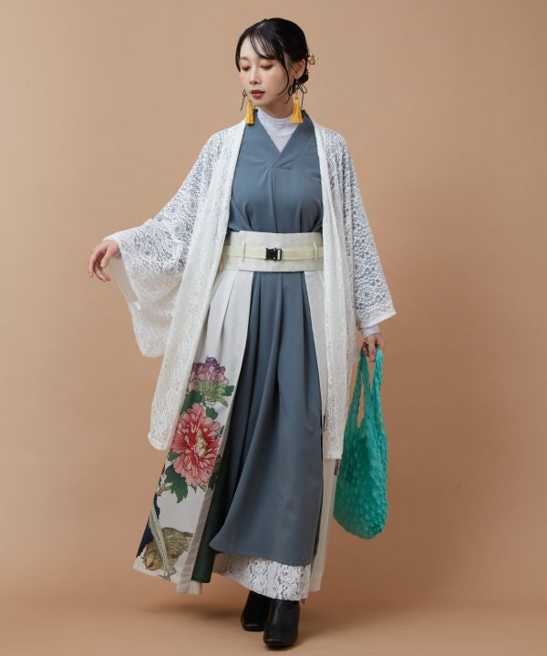 KATAUTSUSHI - Sheer Floral Inner Top