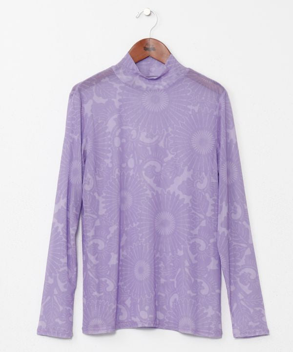 KATAUTSUSHI - Sheer Floral Inner Top