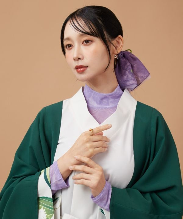 KATAUTSUSHI - Sheer Floral Inner Top