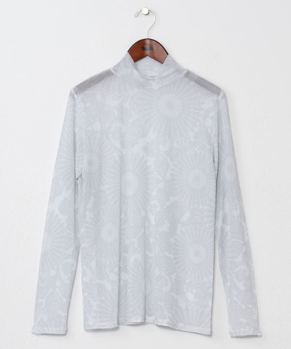 KATAUTSUSHI - Sheer Floral Inner Top