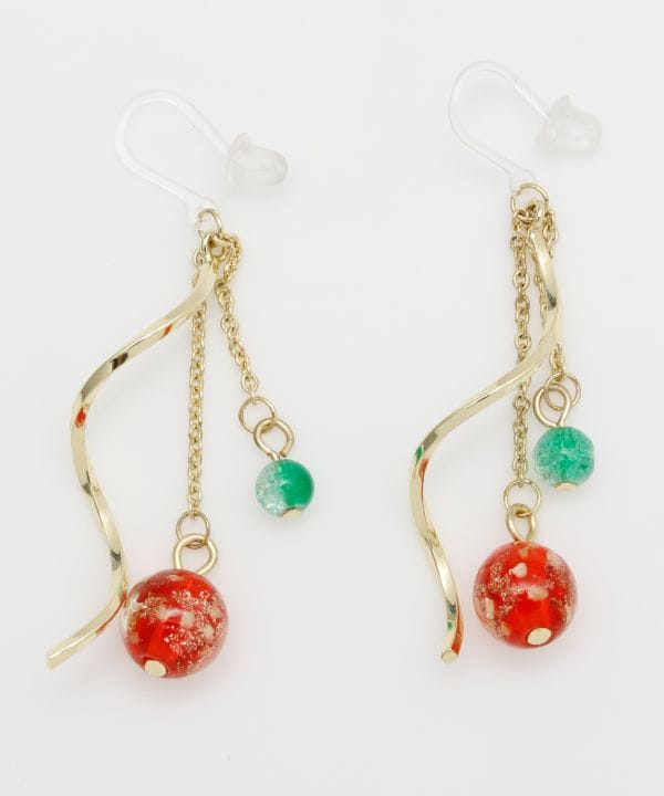 HOTARU Luminous Bead Clip Earrings