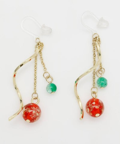 HOTARU Luminous Bead Clip Earrings