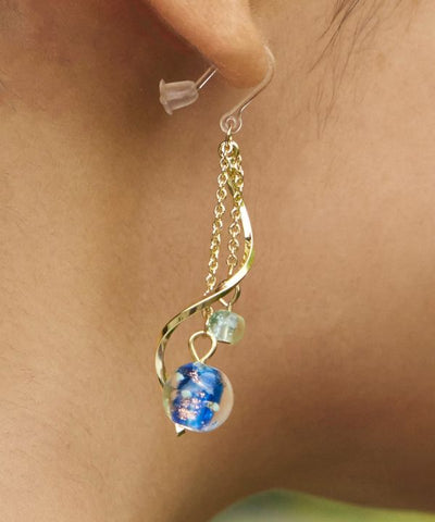 HOTARU Luminous Bead Clip Earrings