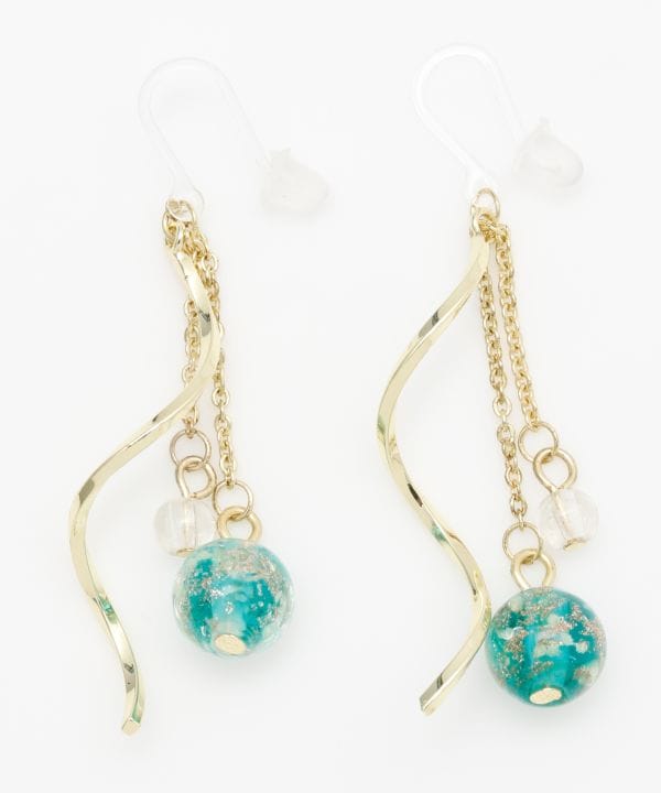 HOTARU Luminous Bead Clip Earrings