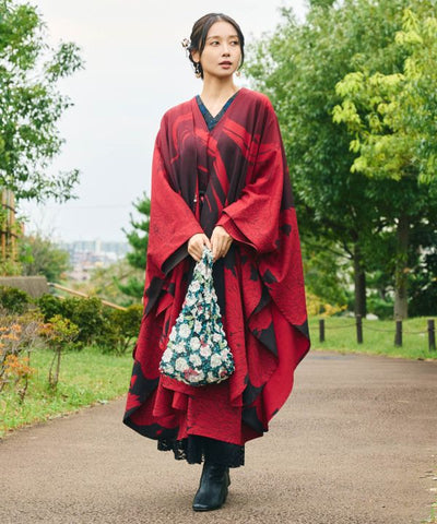 Shibori Texture Floral Eco Bag