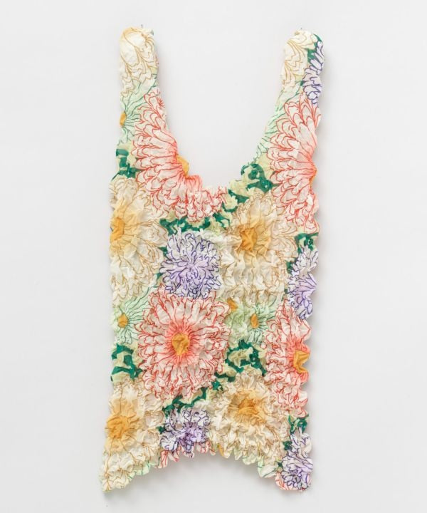 Shibori Texture Floral Eco Bag Bags & Purses by Kaya - Ametsuchi