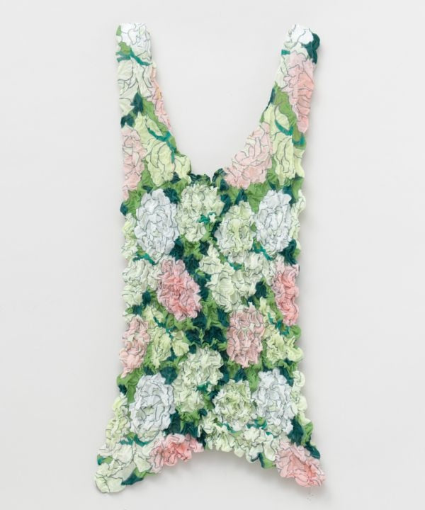 Shibori Texture Floral Eco Bag