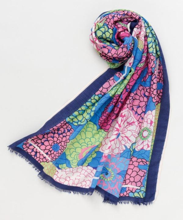 Floral Large Scarf Scarves by Kaya - Ametsuchi