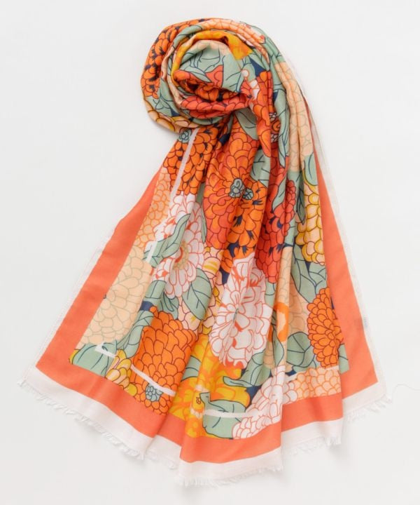 Floral Large Scarf Scarves by Kaya - Ametsuchi