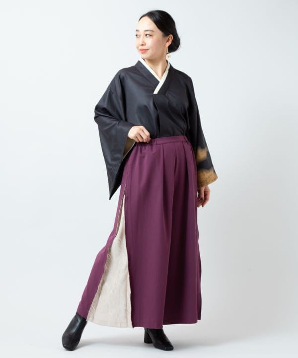 HARUKASUMI HAKKAKE Wide Pants