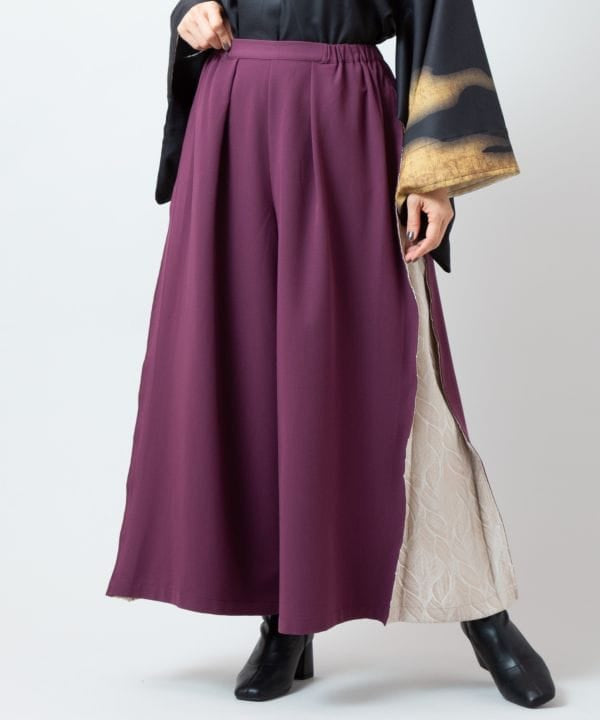 HARUKASUMI HAKKAKE Wide Pants