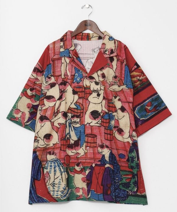 NIPPON ART Ukiyoe Shirt - XL by Kaya - Ametsuchi