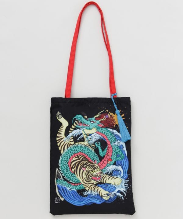 Kaya x Suzuki Hyottoko Graphic Tote Bag Bags & Purses by Kaya - Ametsuchi