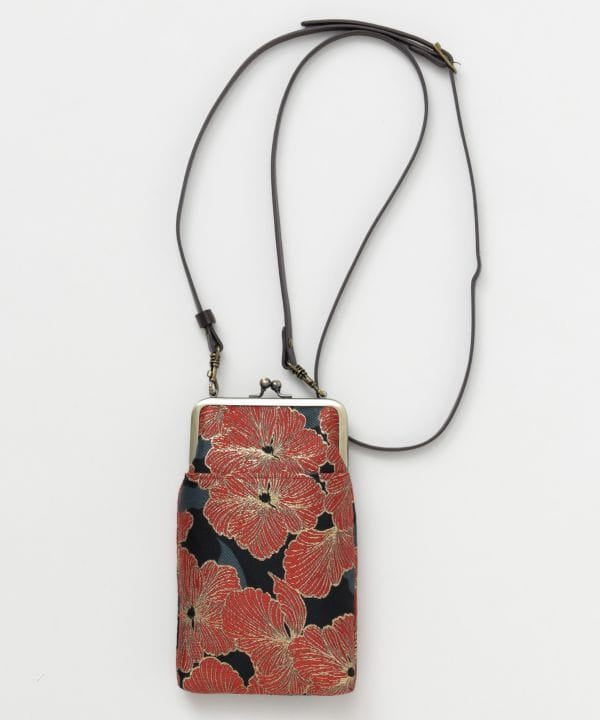 HANAYAKA - Floral Gamaguchi Shoulder Bag