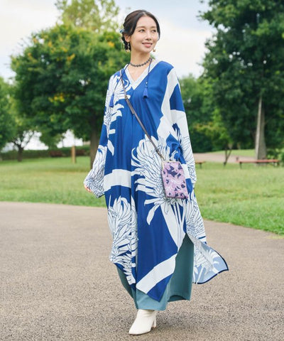 HANAYAKA - Floral Gamaguchi Shoulder Bag