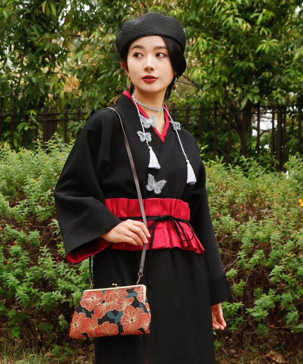 HANAYAKA - Floral Gamaguchi 2WAY Bag