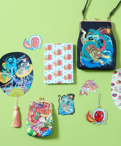 Kaya x Suzuki Hyottoko Gamaguchi Pouch Bags & Purses by Kaya - Ametsuchi