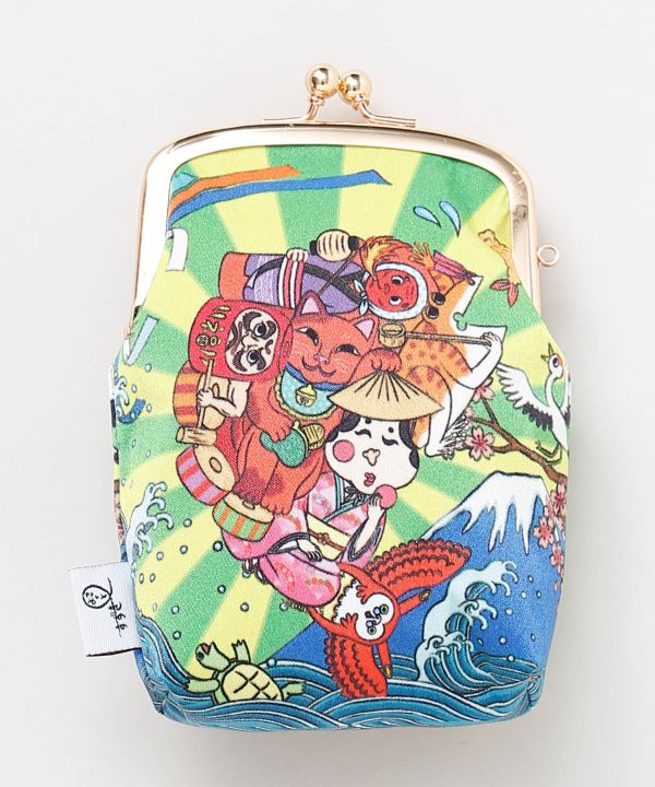 Kaya x Suzuki Hyottoko Gamaguchi Pouch Bags & Purses by Kaya - Ametsuchi