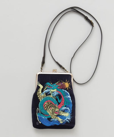 Kaya x Suzuki Hyottoko Gamaguchi Shoulder Bag Bags & Purses by Kaya - Ametsuchi