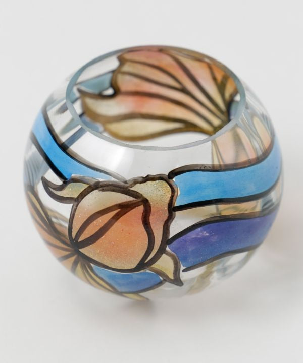 Hand Painted Glass Wind Chime