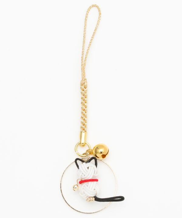 Mizuhiki Cat Strap by Kaya - Ametsuchi