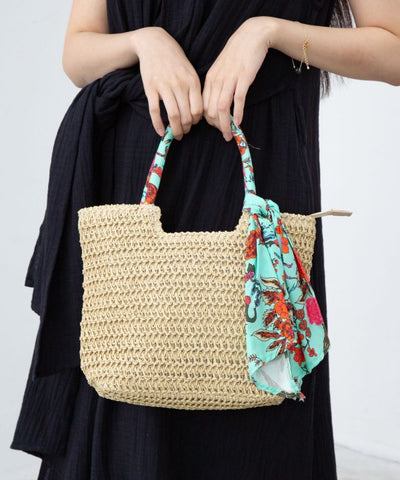 Paper Knit Mini Handbag by AMINA - Ametsuchi