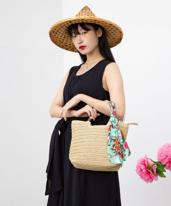 Paper Knit Mini Handbag by AMINA - Ametsuchi
