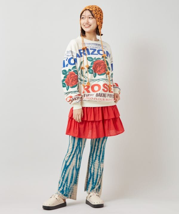 Ruffle Mini Cotton Skirt Skirts by AMINA - Ametsuchi