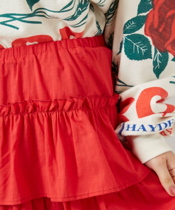 Ruffle Mini Cotton Skirt Skirts by AMINA - Ametsuchi