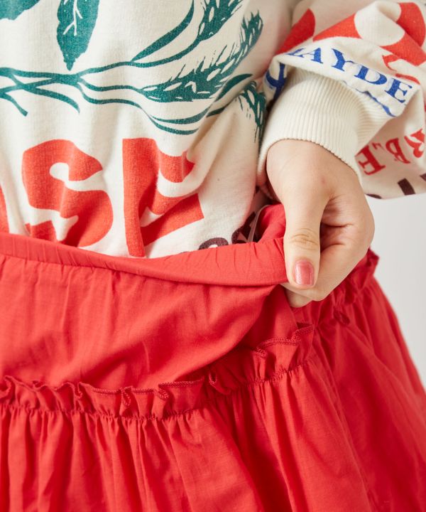 Ruffle Mini Cotton Skirt Skirts by AMINA - Ametsuchi