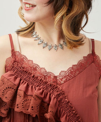 Asymmetrical Textile Layered Top Tops by AMINA - Ametsuchi