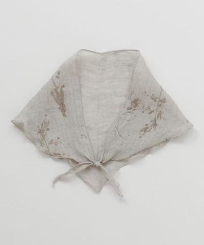 Slim Linen Textile Stole Scarves by AMINA - Ametsuchi