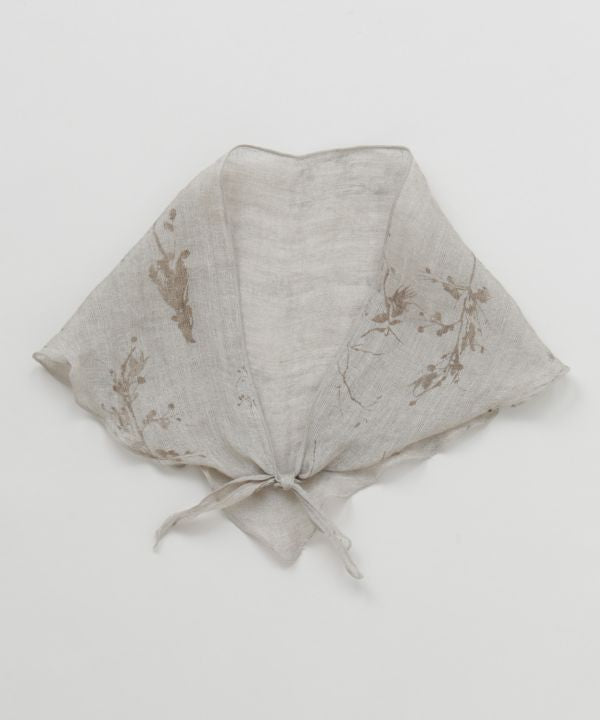 Slim Linen Textile Stole Scarves by AMINA - Ametsuchi