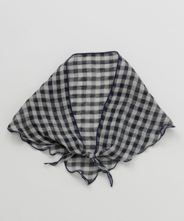 Slim Linen Textile Stole Scarves by AMINA - Ametsuchi