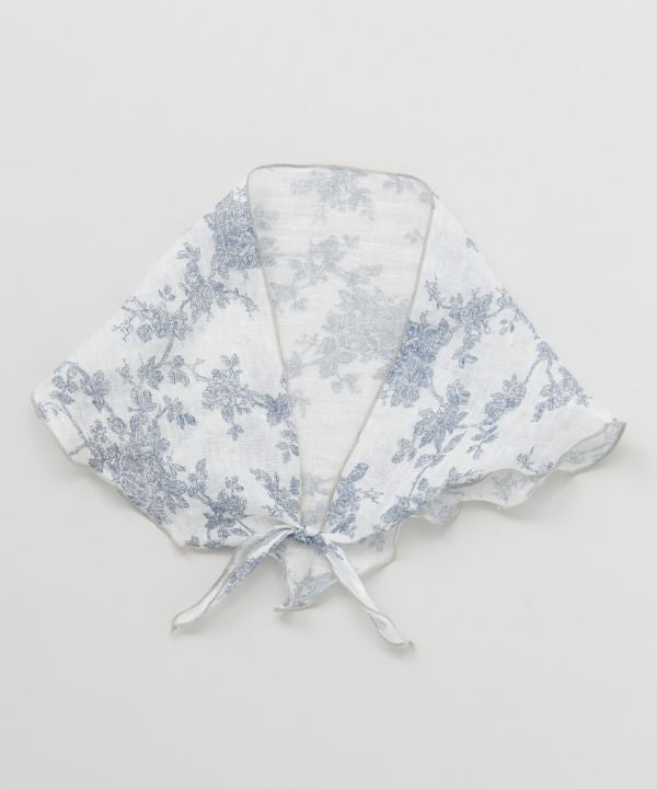 Slim Linen Textile Stole Scarves by AMINA - Ametsuchi