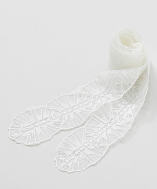 Lace Pattern Sheer Stole by AMINA - Ametsuchi