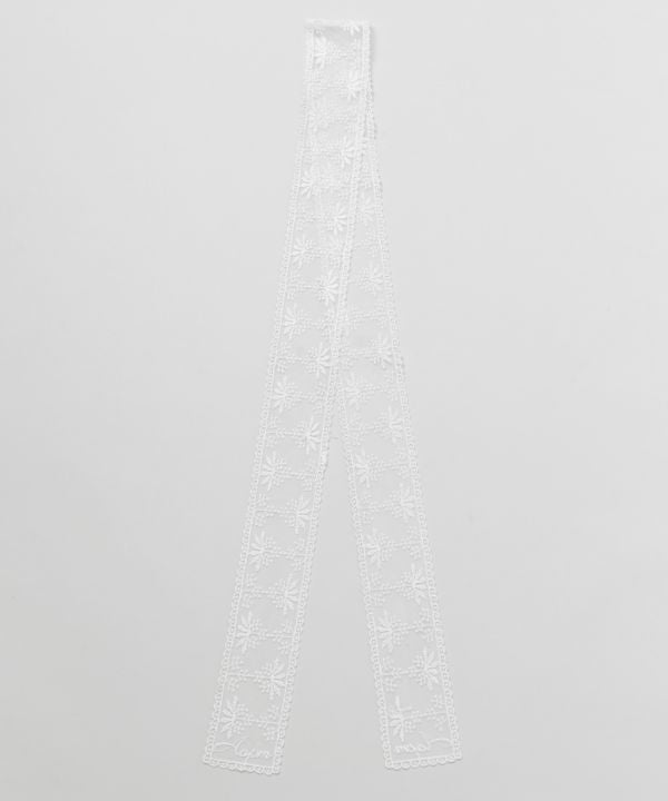 Floral Lace Slim Stole by AMINA - Ametsuchi