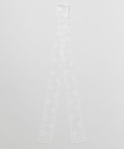 Floral Lace Slim Stole by AMINA - Ametsuchi