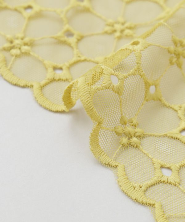 Sheer Floral Triangle Stole by AMINA - Ametsuchi