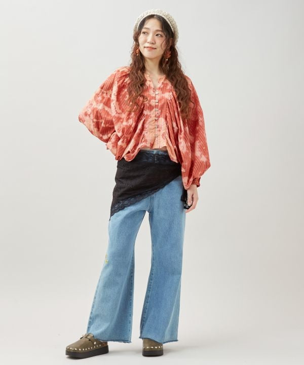 Bold Floral Lace Stole by AMINA - Ametsuchi
