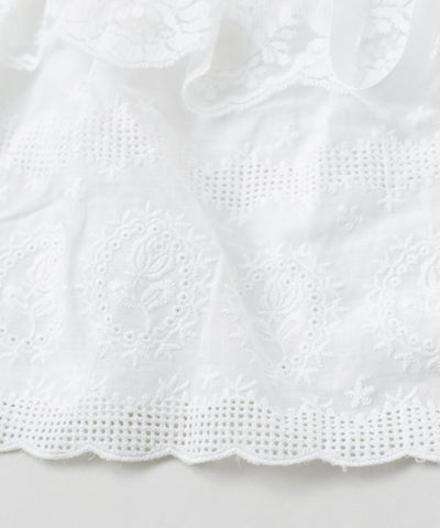 Embroidered Lace Way Scarf by AMINA - Ametsuchi