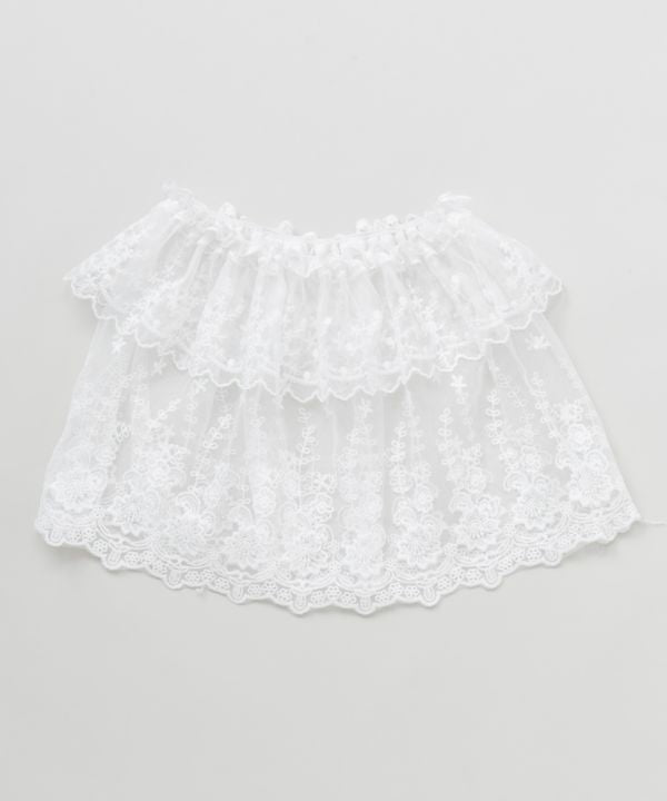 Elastic Lace Way Scarf by AMINA - Ametsuchi