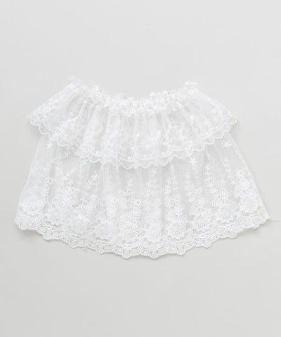 Elastic Lace Way Scarf by AMINA - Ametsuchi