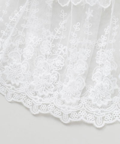Elastic Lace Way Scarf by AMINA - Ametsuchi