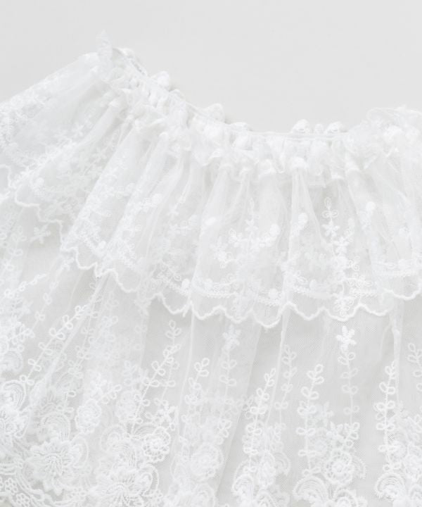 Elastic Lace Way Scarf by AMINA - Ametsuchi