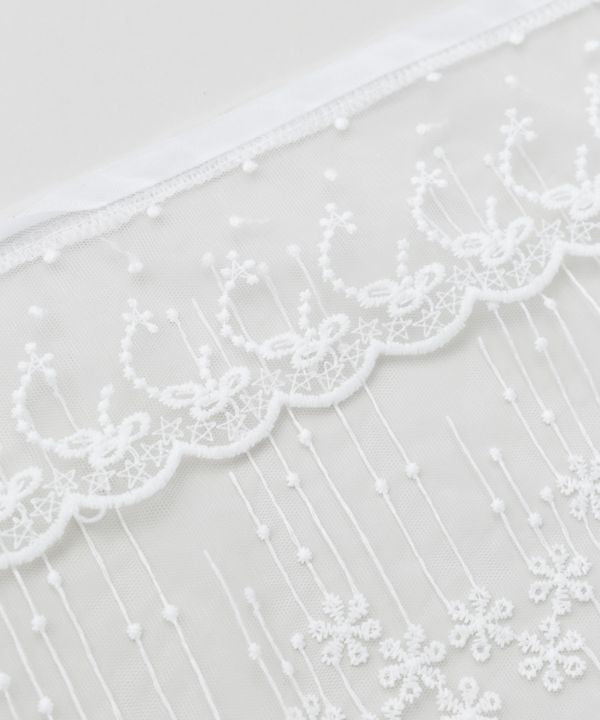 Ribbon Tie Lace Stole by AMINA - Ametsuchi